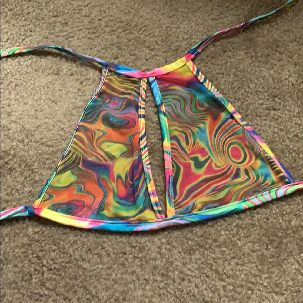 Psychedelic Mesh Rave Top